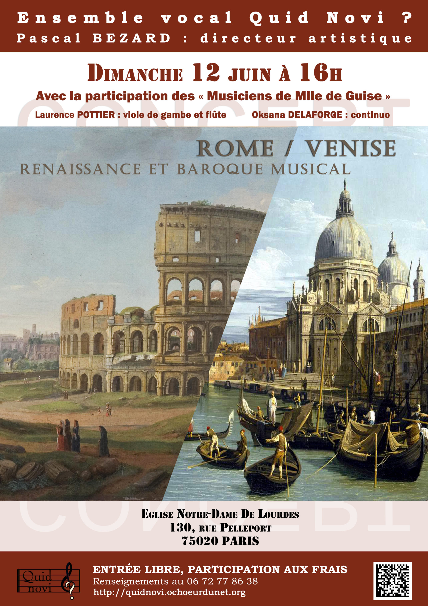 Programme italien – Rome et Venise – Renaissance et Baroque musical